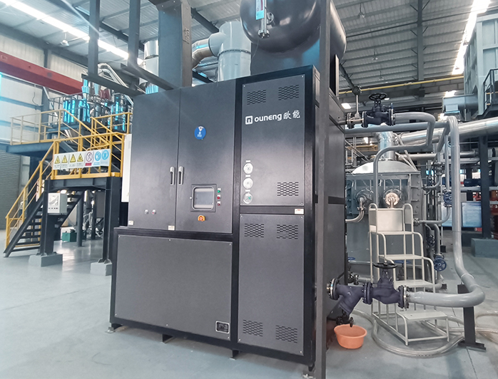 锂电材料耙式干燥机导热油炉——应用案例